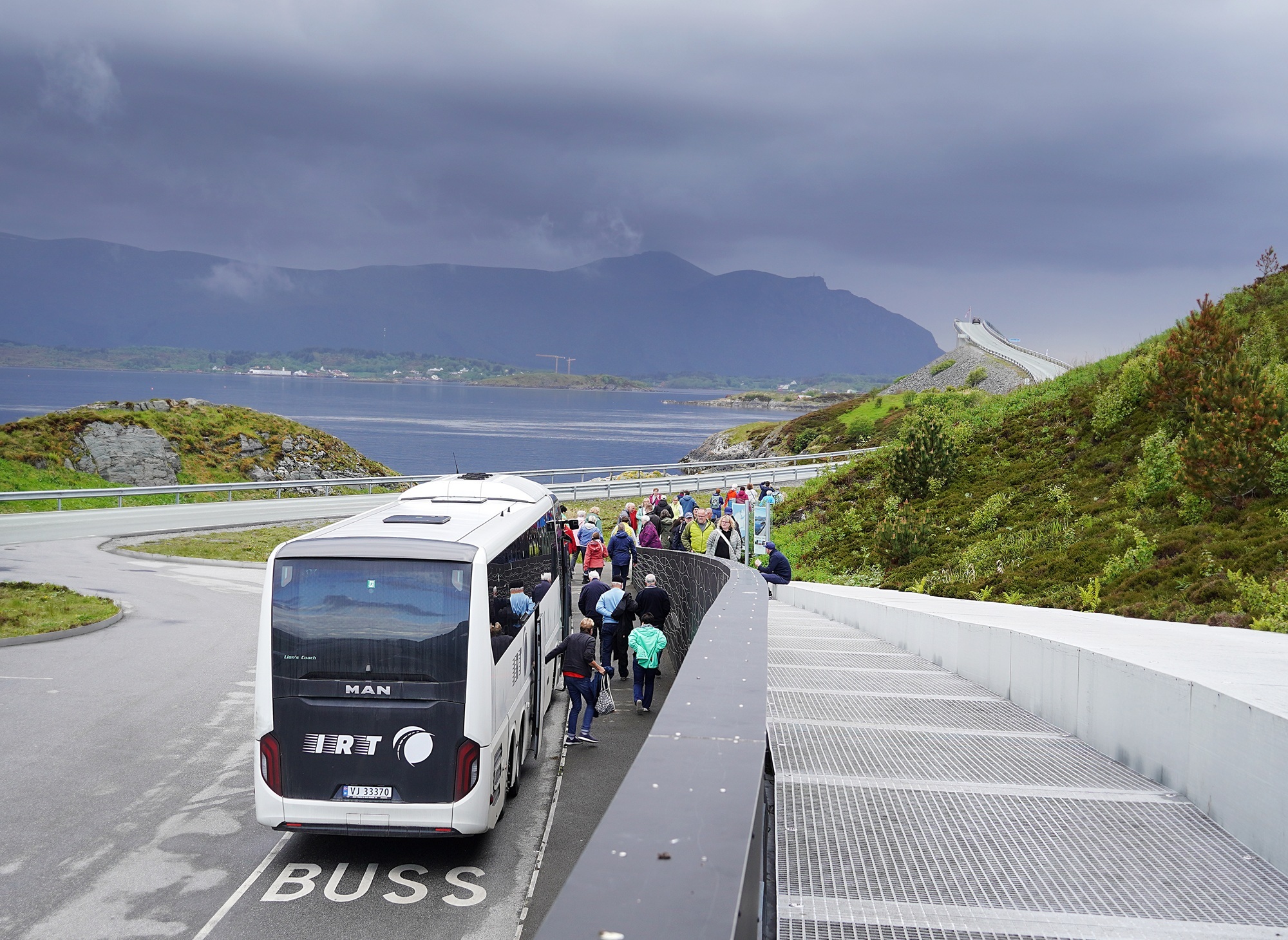 Parking by the Atlantic Road